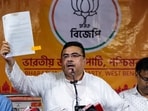 Leader of Opposition in West Bengal Assembly Suvendu Adhikari addresses a press conference Kolkata. Leader of Opposition in West Bengal Assembly Suvendu Adhikari addresses a press conference Kolkata.