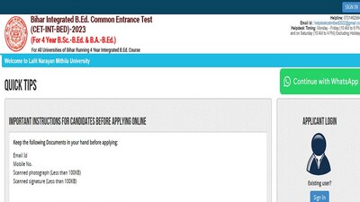 Bihar CET INT BEd 2023: LNMU begins registration at biharcetintbed-lnmu.in Bihar CET INT BEd 2023: LNMU begins registration at biharcetintbed-lnmu.in