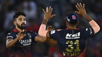 Meanwhile, Mohammed Siraj took four wickets for RCB, Wanindu Hasaranga scalped two dismissals. (AFP) Meanwhile, Mohammed Siraj took four wickets for RCB, Wanindu Hasaranga scalped two dismissals. (AFP)