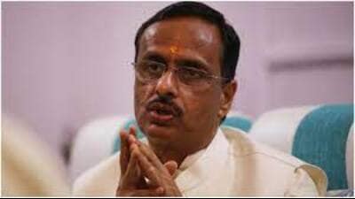 Former Uttar Pradesh deputy chief minister Dr Dinesh Sharma. (HT file)