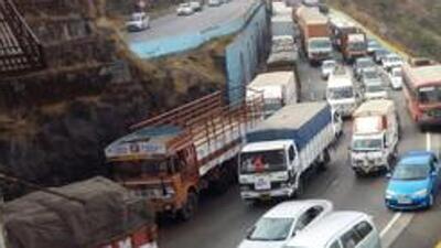 In a tragic accident that happened on the expressway around 4 am on April 15, 13 people died and 29 others were injured after a private tourist bus fell into a 200-foot gorge at the Borghat section. (HT FILE PHOTO)