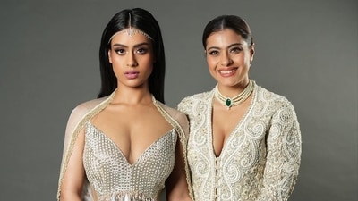 Nysa Devgan with mom-actor Kajol during a photoshoot from their recent outing at the Nita Mukesh Ambani Cultural Centre launch in Mumbai. Nysa Devgan with mom-actor Kajol during a photoshoot from their recent outing at the Nita Mukesh Ambani Cultural Centre launch in Mumbai. 