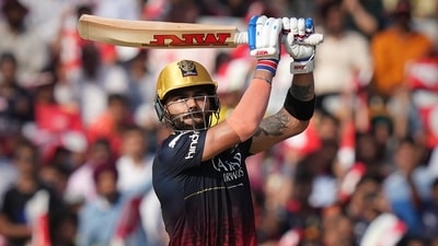 Royal Challengers Bangalore batter Virat Kohli plays a shot during the IPL 2023 match (PTI) Royal Challengers Bangalore batter Virat Kohli plays a shot during the IPL 2023 match (PTI)