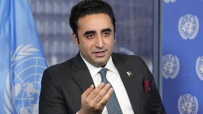 Pakistani foreign minister Bilawal Bhutto Zardari speaks during an interview with The Associated Press on Thursday (AP) Pakistani foreign minister Bilawal Bhutto Zardari speaks during an interview with The Associated Press on Thursday (AP)