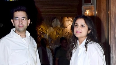 Parineeti Chopra sparked dating rumours when she was spotted with politician Raghav Chadha in Mumbai recently Parineeti Chopra sparked dating rumours when she was spotted with politician Raghav Chadha in Mumbai recently