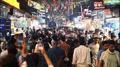 People throng a street near the Jama Masjid People in the old quarters of New Delhi, India on Wednesday. (AFP) People throng a street near the Jama Masjid People in the old quarters of New Delhi, India on Wednesday. (AFP)