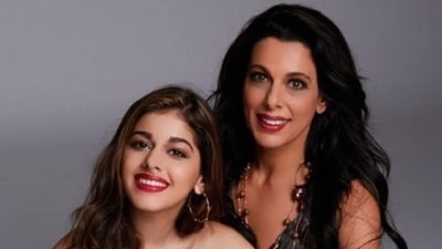 Pooja Bedi and Alaya F pose together in an old photoshoot. (File Photo) Pooja Bedi and Alaya F pose together in an old photoshoot. (File Photo)