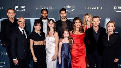 Samantha Ruth Prabhu shared fresh photos from Citadel premiere. Samantha Ruth Prabhu shared fresh photos from Citadel premiere.