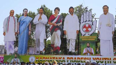 The Congress is contesting 223 of the 224 seats. (PTI) The Congress is contesting 223 of the 224 seats. (PTI)