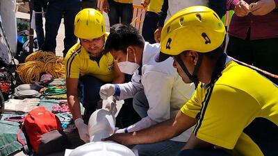 The mock exercise was organised by the National Disaster Management Authority (NDMA). (HT photo)