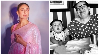 Kareena Kapoor shared an unseen picture of her mother Babita Kapoor with son Jeh on Instagram. Kareena Kapoor shared an unseen picture of her mother Babita Kapoor with son Jeh on Instagram.