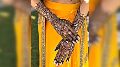 Bridal designs: These are typically very elaborate and intricate and are often used for weddings or other special occasions. However, they can also be adapted for Eid al-Fitr to create a particularly stunning and memorable mehendi design. (Pinterest) Bridal designs: These are typically very elaborate and intricate and are often used for weddings or other special occasions. However, they can also be adapted for Eid al-Fitr to create a particularly stunning and memorable mehendi design. (Pinterest)