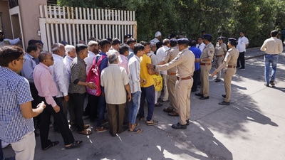 Ahmedabad: People accused in the case related to the Naroda Gam massacre during the 2002 Gujarat riots, arrive at the court on the day of the verdict, in Ahmedabad, Thursday, April 20, 2023. (PTI) Ahmedabad: People accused in the case related to the Naroda Gam massacre during the 2002 Gujarat riots, arrive at the court on the day of the verdict, in Ahmedabad, Thursday, April 20, 2023. (PTI)