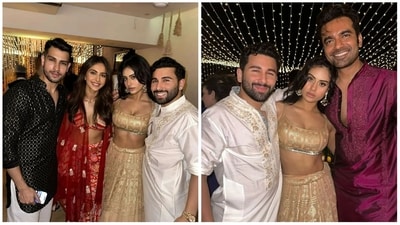 Nysa Devgn with Rakul Preet Singh and friends at the bash. Nysa Devgn with Rakul Preet Singh and friends at the bash. 