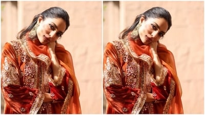Styled by fashion stylist Eka Lakhani, Sobhita wore her tresses open with a part of it tied, and decked up in black winged eyeliner, black kohl, mascara-laden eyelashes, contoured cheeks and a shade of nude lipstick. (Instagram/@sobhitad) Styled by fashion stylist Eka Lakhani, Sobhita wore her tresses open with a part of it tied, and decked up in black winged eyeliner, black kohl, mascara-laden eyelashes, contoured cheeks and a shade of nude lipstick. (Instagram/@sobhitad)