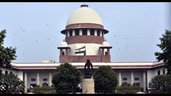The SC bench which stayed the Allahabad HC order was led by Chief Justice of India DY Chandrachud. (HT Photo)