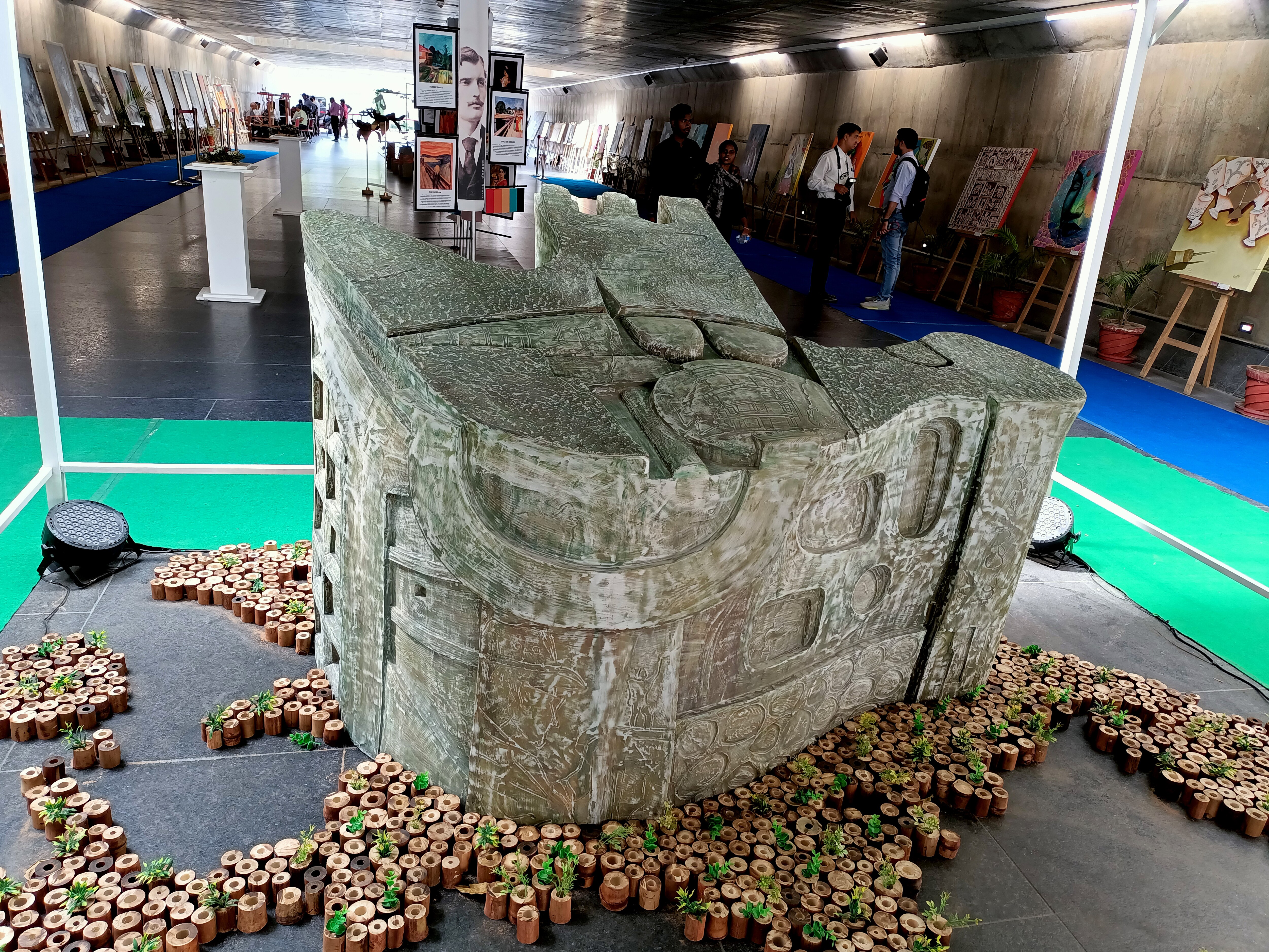 An installation titled Chandigarh Within and Beyond World Art