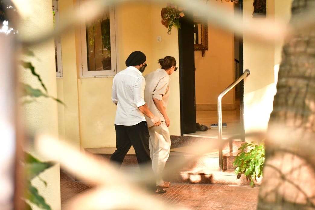 Ranveer Singh with Deepika Padukone at Aditya Chopra's home. Ranveer Singh with Deepika Padukone at Aditya Chopra's home.
