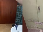 Creepy chamber behind a wardrobe. Creepy chamber behind a wardrobe.