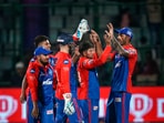 New Delhi: Delhi Capitals Kuldeep Yadav with teammates celebrates the wicket of Jason Roy of Kolkata Knight Riders during the IPL 2023 cricket match between Delhi Capitals and Kolkata Knight Riders at the Arun Jaitley Stadium, in New Delhi, Thursday, April 20, 2023. (PTI Photo/Vijay Verma) (PTI04_21_2023_000016B) New Delhi: Delhi Capitals Kuldeep Yadav with teammates celebrates the wicket of Jason Roy of Kolkata Knight Riders during the IPL 2023 cricket match between Delhi Capitals and Kolkata Knight Riders at the Arun Jaitley Stadium, in New Delhi, Thursday, April 20, 2023. (PTI Photo/Vijay Verma) (PTI04_21_2023_000016B)