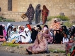 Women gather to pray in Port Sudan, on the first day of Eid al-Fitr, which marks the end of the Muslim fasting month of Ramadan. Women gather to pray in Port Sudan, on the first day of Eid al-Fitr, which marks the end of the Muslim fasting month of Ramadan.