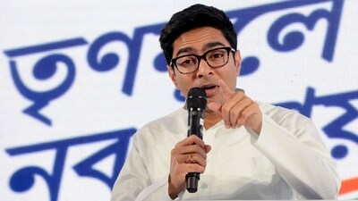 Trinamool Congress MP Abhishek Banerjee addresses a press conference in Kolkata on Thursday. (ANI Photo) Trinamool Congress MP Abhishek Banerjee addresses a press conference in Kolkata on Thursday. (ANI Photo)
