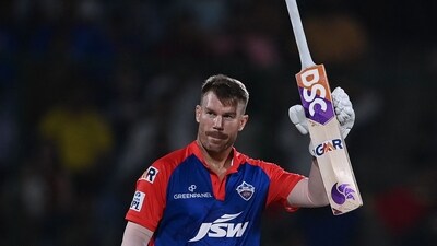 Warner seemed to have returned to form as DC recorded their first win of the season (AFP) Warner seemed to have returned to form as DC recorded their first win of the season (AFP)