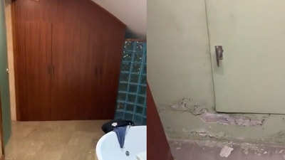 Creepy chamber behind a wardrobe. (Image/@Reddit) Creepy chamber behind a wardrobe. (Image/@Reddit)