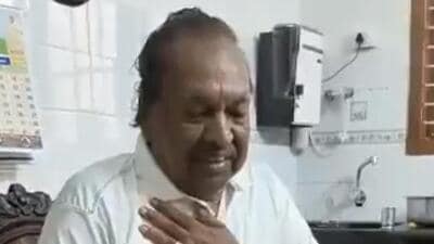 Eshwarappa had recently conveyed to the party’s central leadership his decision to retire from electoral politics. (KS Eshwarappa | Twitter) Eshwarappa had recently conveyed to the party’s central leadership his decision to retire from electoral politics. (KS Eshwarappa | Twitter)