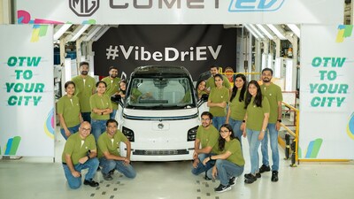 MG Comet EV is being manufactured at the company plant in Gujarat's Hallol. MG Comet EV is being manufactured at the company plant in Gujarat's Hallol.