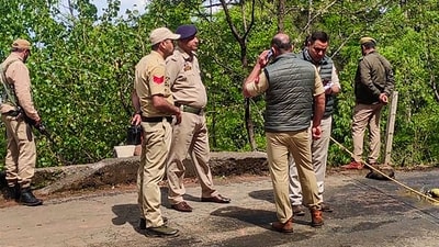 Security personnel during a cordon and search operation after a terror attack in which five Army personnel were killed and another was seriously injured on Thursday at the Bata-Doriya area in Poonch district. (PTI) Security personnel during a cordon and search operation after a terror attack in which five Army personnel were killed and another was seriously injured on Thursday at the Bata-Doriya area in Poonch district. (PTI)