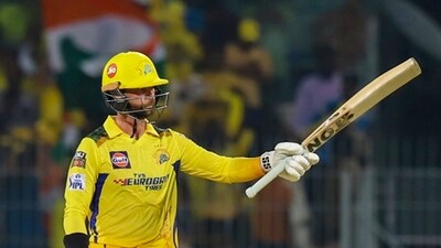 Chennai: CSK batter Devon Conway celebrating his half century during the IPL 2023 cricket match between Chennai Super Kings and Sunrisers Hyderabad at M. A. Chidambaram Stadium, in Chennai, Thursday, April 21, 2023. (PTI Photo/R Senthil Kumar)(PTI04_21_2023_000384A) (PTI) Chennai: CSK batter Devon Conway celebrating his half century during the IPL 2023 cricket match between Chennai Super Kings and Sunrisers Hyderabad at M. A. Chidambaram Stadium, in Chennai, Thursday, April 21, 2023. (PTI Photo/R Senthil Kumar)(PTI04_21_2023_000384A) (PTI)