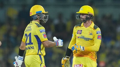 Chasing a target of 135 runs, CSK reached 138/3 in 18.4 overs, with Devon Conway slamming an unbeaten knock of 77 runs off 57 balls. (PTI)