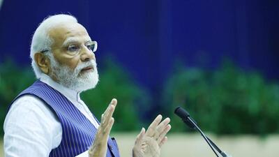 Prime Minister Narendra Modi addresses the 16th Civil Services Day at Vigyan Bhawan in New Delhi on Friday. Prime Minister Narendra Modi addresses the 16th Civil Services Day at Vigyan Bhawan in New Delhi on Friday.