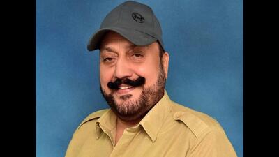 Surinder Kamboj, 67, the father of Aam Aadmi Party leader and Jalalabad MLA Jagdeep Goldy Kamboj, was arrested in an extortion case in Fazilka on Friday. (HT file photo) Surinder Kamboj, 67, the father of Aam Aadmi Party leader and Jalalabad MLA Jagdeep Goldy Kamboj, was arrested in an extortion case in Fazilka on Friday. (HT file photo)