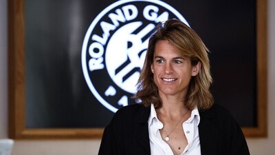 Roland-Garros Open tennis tournament's director Amelie Mauresmo addresses a press conference presenting the 2023 edition of the Roland Garros Grand Slam tennis tournament at the Roland Garros stadium, western Paris, on April, 2023. (Photo by Anne-Christine POUJOULAT / AFP) (AFP) Roland-Garros Open tennis tournament's director Amelie Mauresmo addresses a press conference presenting the 2023 edition of the Roland Garros Grand Slam tennis tournament at the Roland Garros stadium, western Paris, on April, 2023. (Photo by Anne-Christine POUJOULAT / AFP) (AFP)