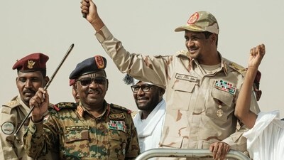 Mohamed Hamdan Daglo, leader of the Rapid Support Forces (RSF), attends a rally in Abraq, (AFP) Mohamed Hamdan Daglo, leader of the Rapid Support Forces (RSF), attends a rally in Abraq, (AFP)