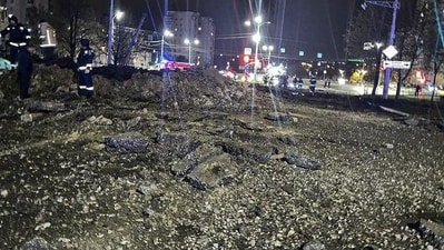 Russia bombed Belgorod on Thursday. (AP) Russia bombed Belgorod on Thursday. (AP)