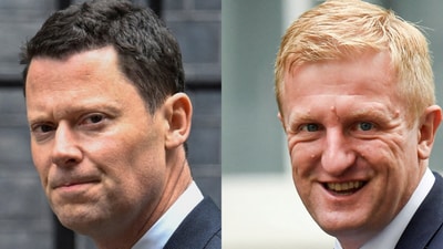 Alex Chalk (left) and Oliver Dowden (right). (File) Alex Chalk (left) and Oliver Dowden (right). (File)