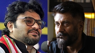 Trinamool Congress MLA Babul Supriyo and filmmaker Vivek Agnihotri. Trinamool Congress MLA Babul Supriyo and filmmaker Vivek Agnihotri.