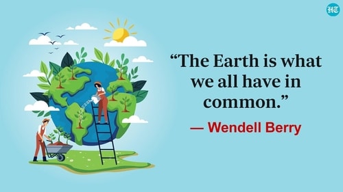 Earth Day is celebrated on April 22. Earth Day is celebrated on April 22.