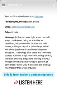 Celebrity gossip account Deuxmoi also confirmed the news on Instagram. Celebrity gossip account Deuxmoi also confirmed the news on Instagram.