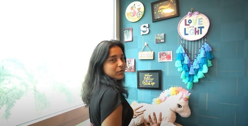Sumbul Touqeer shows of her cute bedroom corner. Sumbul Touqeer shows of her cute bedroom corner.