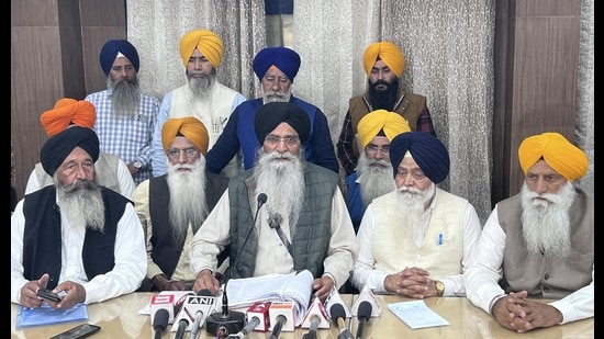 Shiromani Gurdwara Parbandhak Committee (SGPC) president Harjinder Singh Dhami. (HT File Photo)