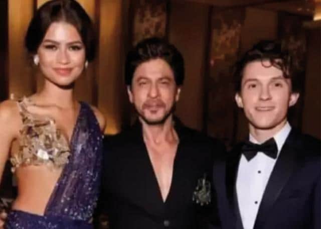 Fans went nuts over a photograph of Shah Rukh Khan with Zendaya and Tom Holland, but they mistakenly tagged the English author and historian also named Tom Holland on Twitter.