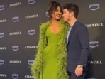 Priyanka Chopra and Nick Jonas at the Citadel premiere in Rome. Priyanka Chopra and Nick Jonas at the Citadel premiere in Rome.