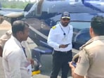 The party's state chief was travelling in the chopper.(ANI)