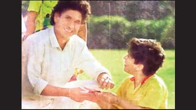 A still from the Band-Aid ad, Tendulkar’s first TV commercial. A still from the Band-Aid ad, Tendulkar’s first TV commercial.