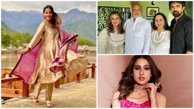 Eid-Ul-Fitr is being observed in India and several other countries today, April 22. On the occasion, several Bollywood celebrities took to their social media handles to share pictures of their celebration and wish their fans 'Eid Mubarak.' (Instagram) Eid-Ul-Fitr is being observed in India and several other countries today, April 22. On the occasion, several Bollywood celebrities took to their social media handles to share pictures of their celebration and wish their fans 'Eid Mubarak.' (Instagram)
