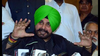 Congress leader Navjot Singh Sidhu and AAP leader and Punjab finance minister Harpal Singh Cheema engaged in a war of words in the run up to the May 10 Jalandhar Lok Sabha bypoll .